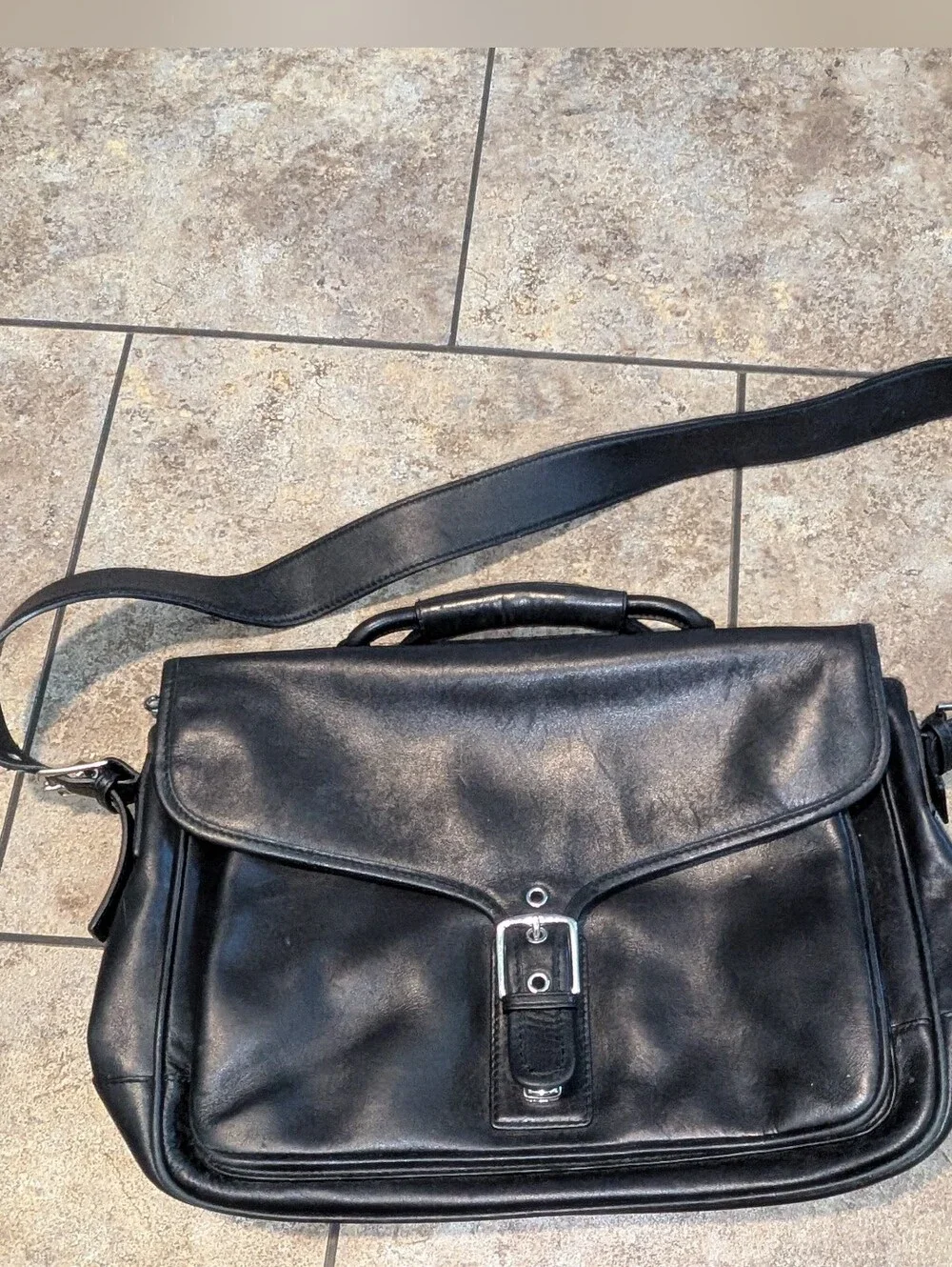 Coach Logan Leather Briefcase 5238